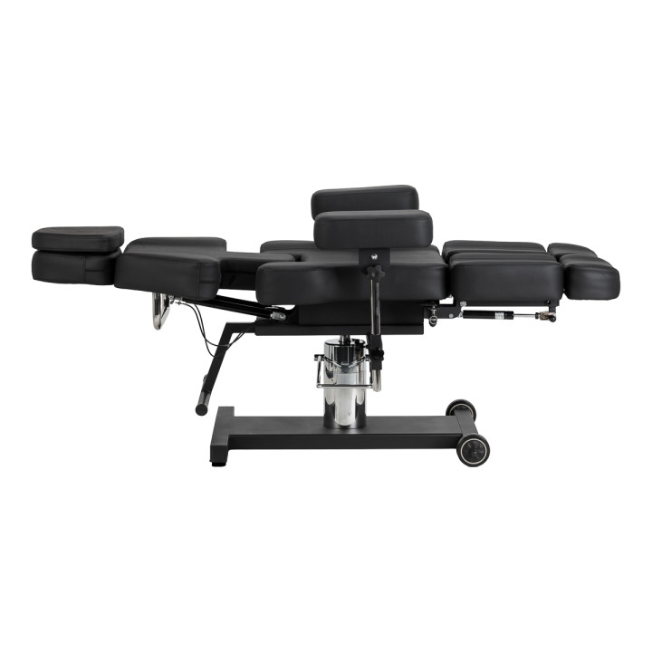 Fotel hydrauliczny do tatuażu Pro Ink 605 płynna regulacja czarny
