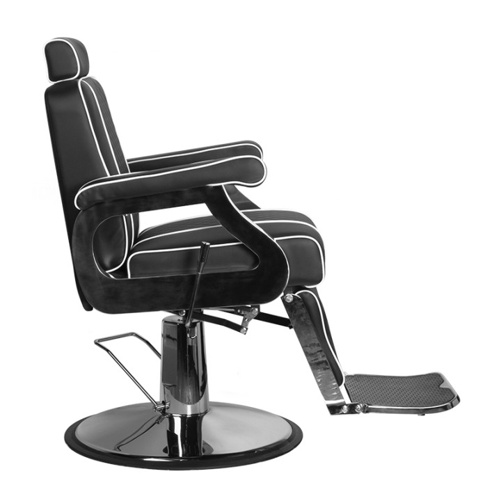 Fotel barberski Gabbiano Paulo czarny