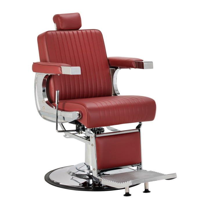 Fotel barberski Gabbiano Visionerio+ czerwony