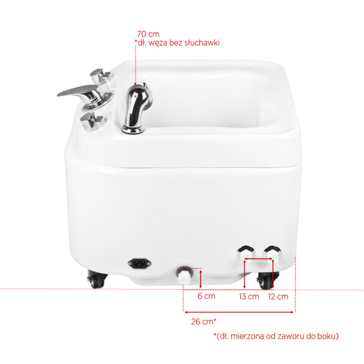 Brodzik Azzurro do pedicure z hydromasażem A023
