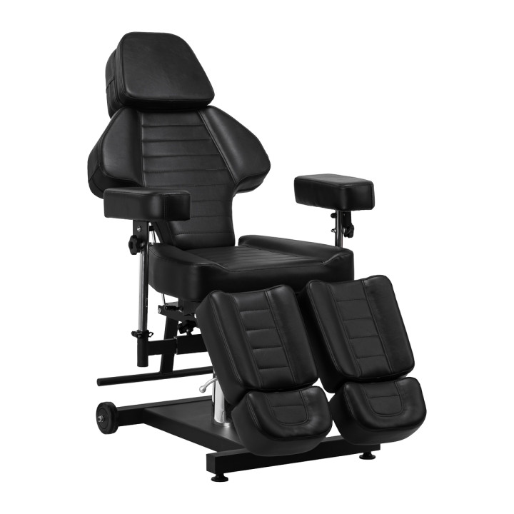 Fotel hydrauliczny do tatuażu Pro Ink 601A czarny