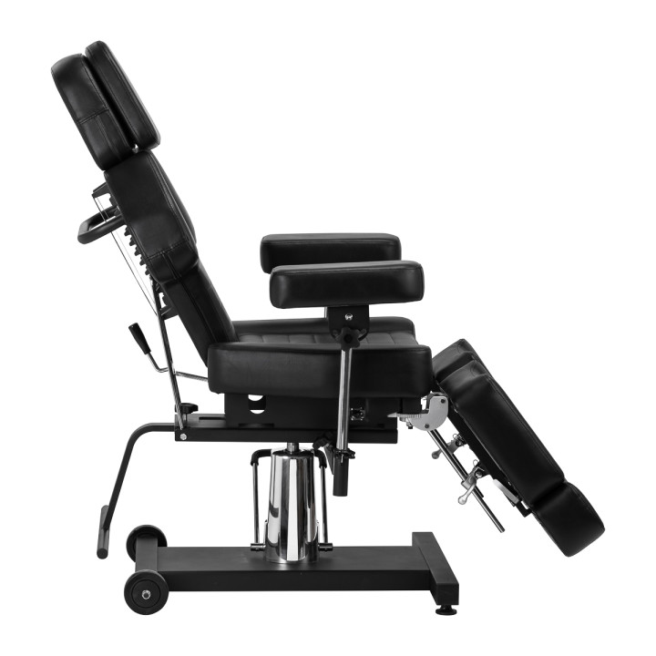 Fotel hydrauliczny do tatuażu Pro Ink 601A czarny