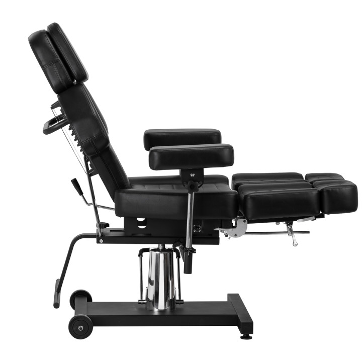 Fotel hydrauliczny do tatuażu Pro Ink 601A czarny