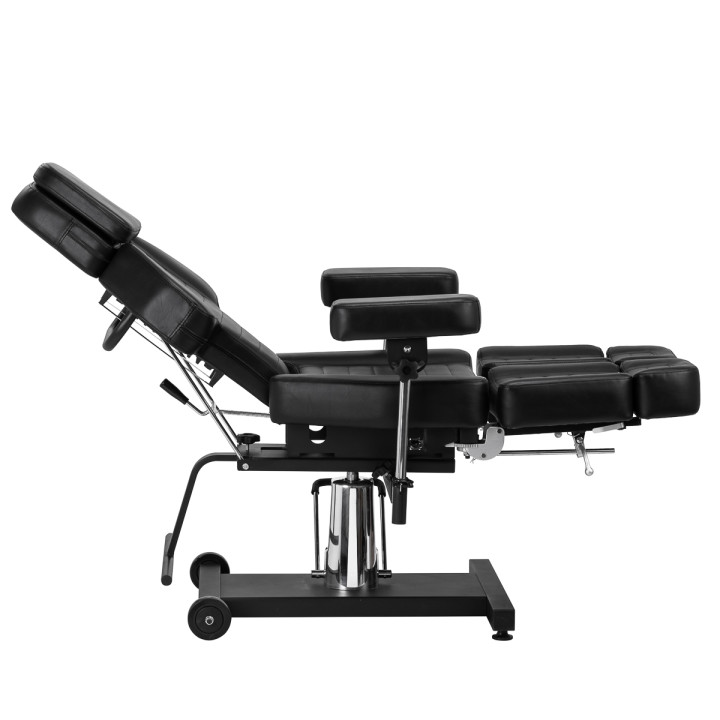 Fotel hydrauliczny do tatuażu Pro Ink 601A czarny