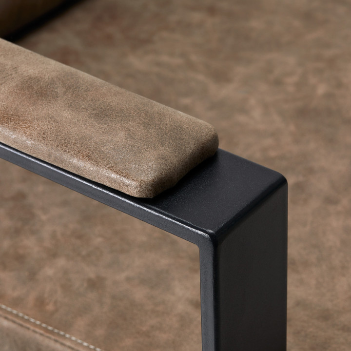 Myjnia fryzjerska Gabbiano Modena "Old Leather" brązowa