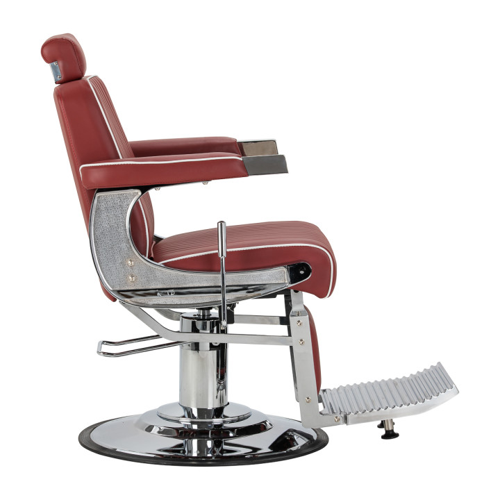 Fotel barberski Gabbiano Visionerio czerwony