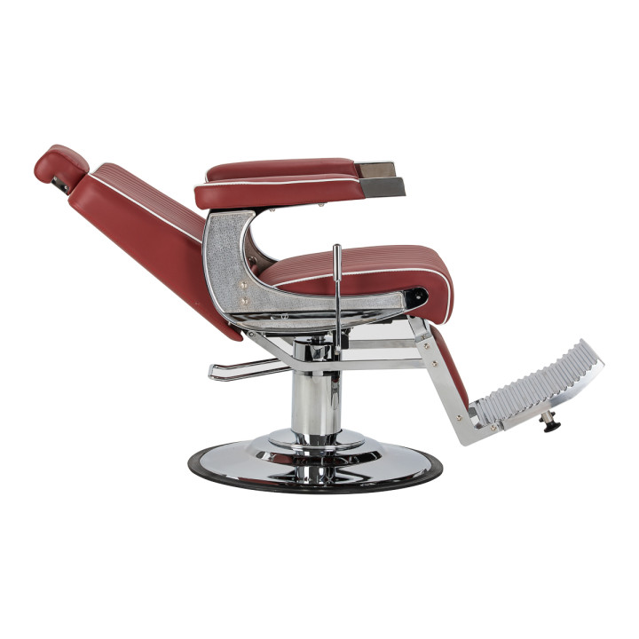 Fotel barberski Gabbiano Visionerio czerwony