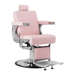 Fotel barberski Gabbiano Visionerio różowy