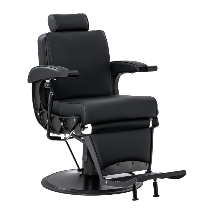 Fotel barberski z masażem Gabbiano Continental czarny