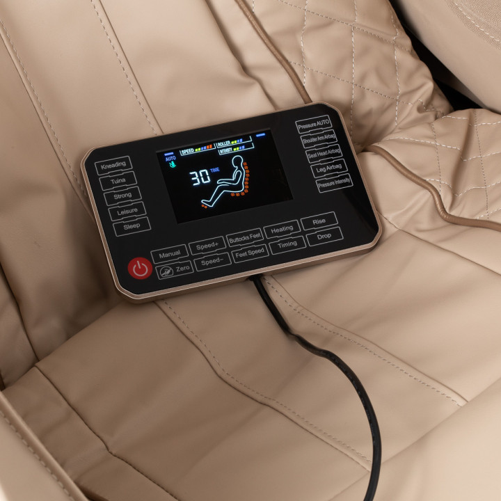 Fotel masujący Sakura Prime 108 kremowo beżowy