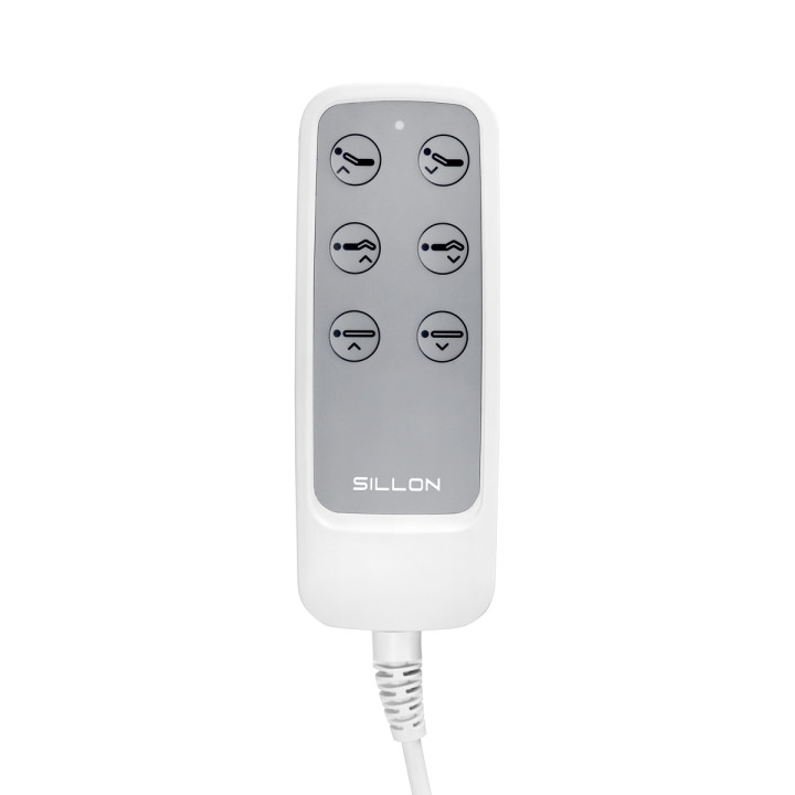Fotel kosmetyczny elektryczny Sillon Lux 273b 3 silniki biały