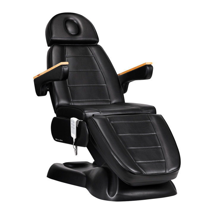 Fotel kosmetyczny elektryczny Sillon Lux 273b 3 silniki czarny