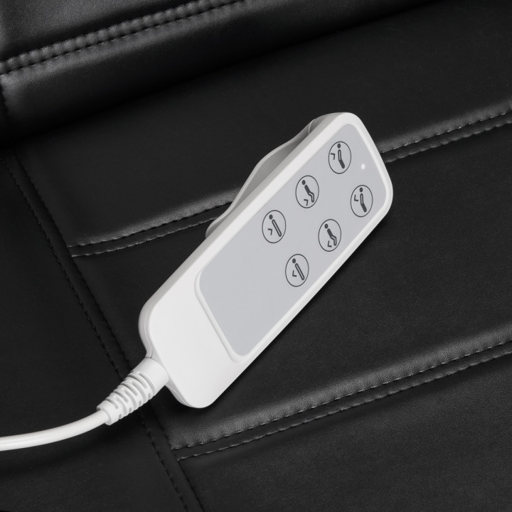 Fotel kosmetyczny elektryczny Sillon Lux 273b 3 silniki czarny