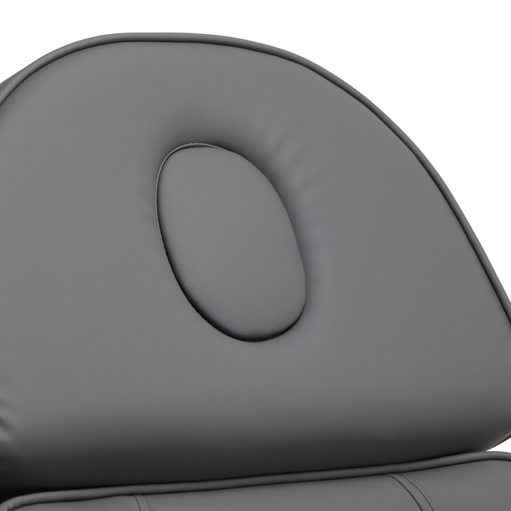 Fotel kosmetyczny elektryczny Sillon Lux 273b 3 silniki szary na szarej podstawie