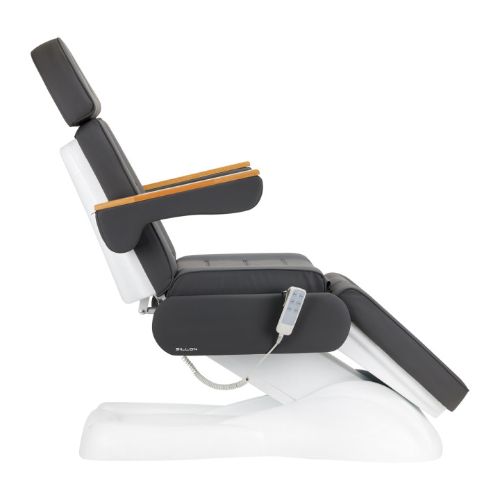 Fotel kosmetyczny elektryczny Sillon Lux 273b 3 silniki szary