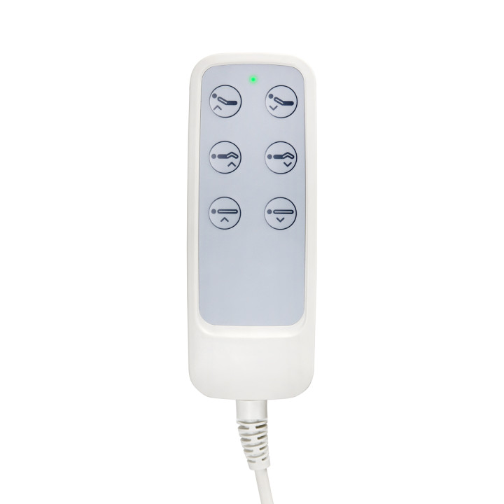 Fotel kosmetyczny elektryczny Sillon Lux 273b 3 silniki szary