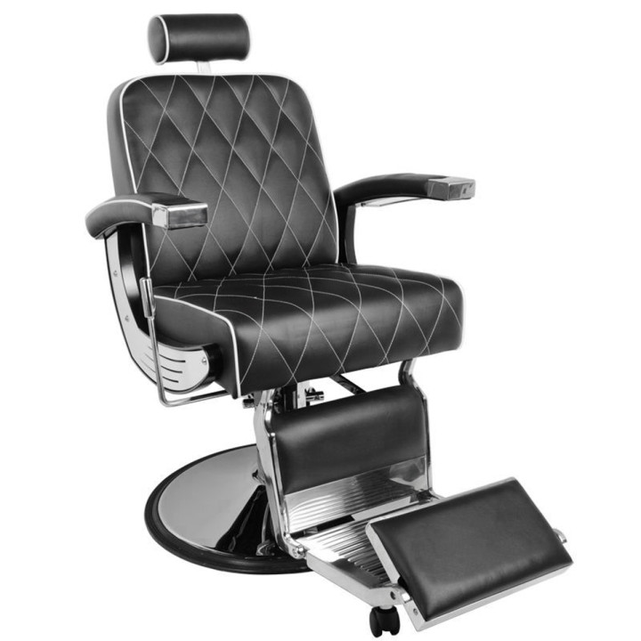 Fotel barberski Gabbiano Imperial czarny