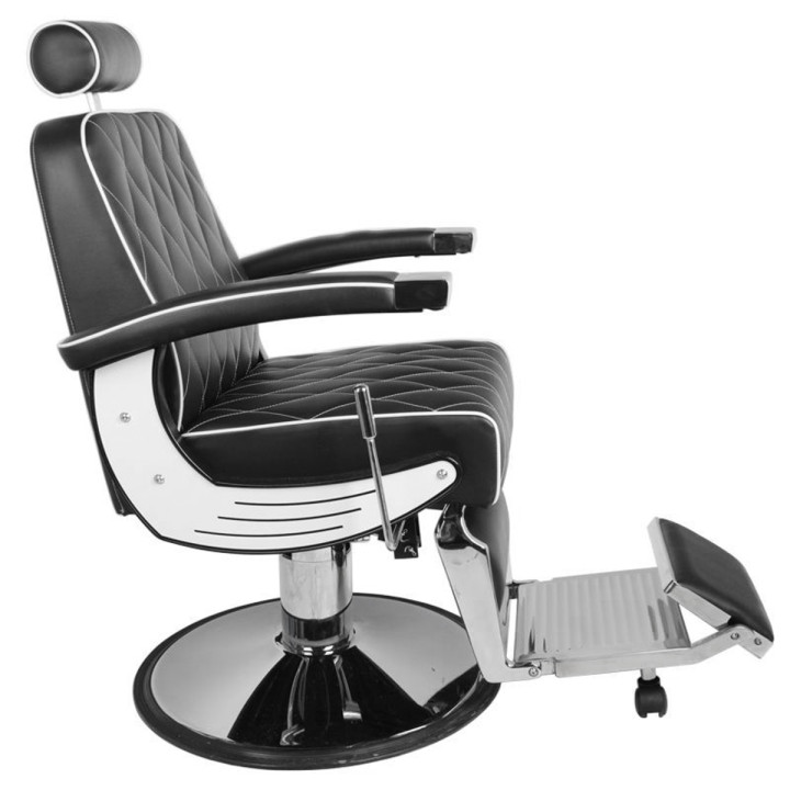 Fotel barberski Gabbiano Imperial czarny