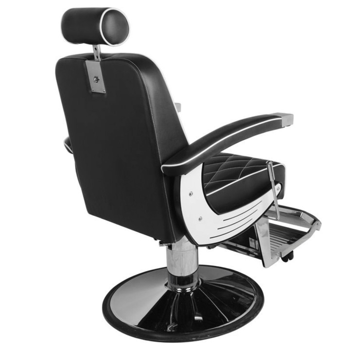Fotel barberski Gabbiano Imperial czarny