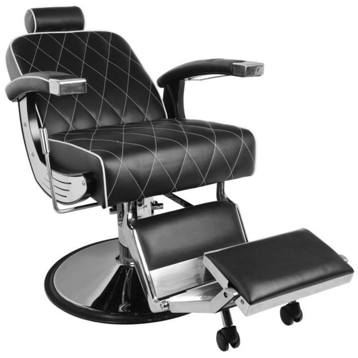 Fotel barberski Gabbiano Imperial czarny
