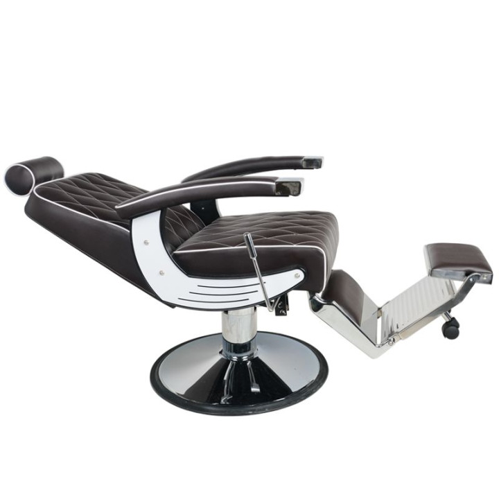 Fotel barberski Gabbiano Imperial brązowy