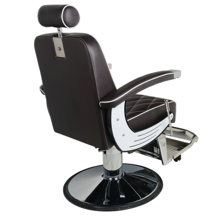 Fotel barberski Gabbiano Imperial brązowy