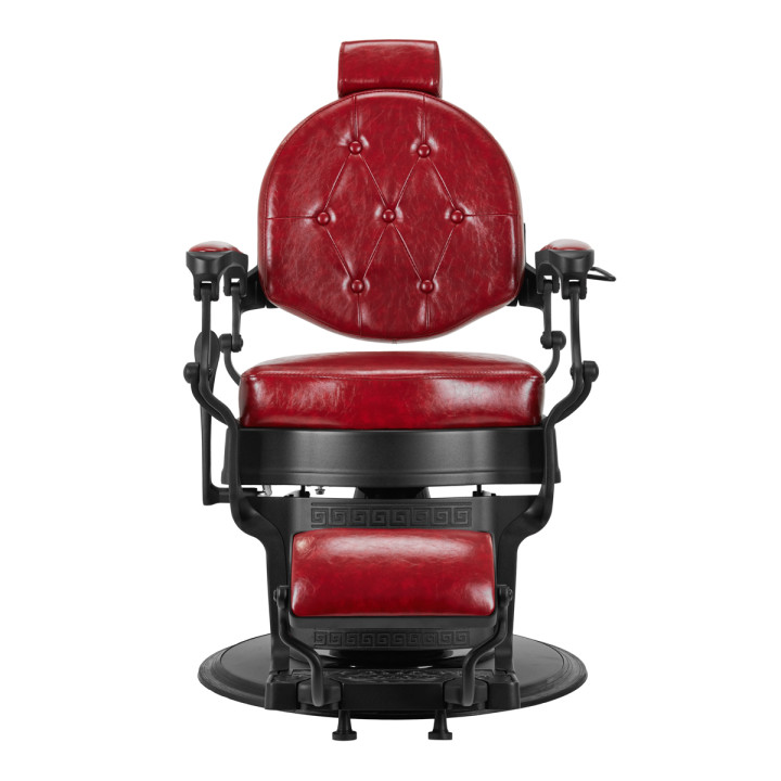 Fotel barberski Gabbiano President czerwony