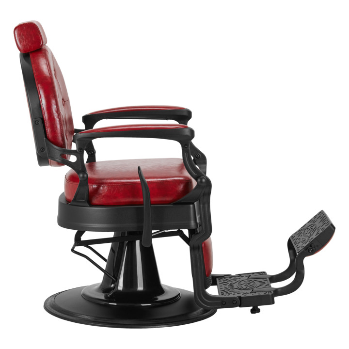 Fotel barberski Gabbiano President czerwony
