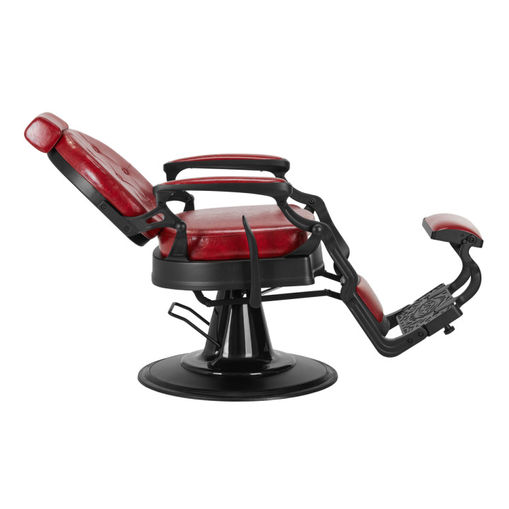 Fotel barberski Gabbiano President czerwony