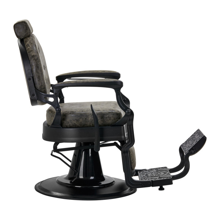 Fotel barberski Gabbiano President "Old Leather" zielony