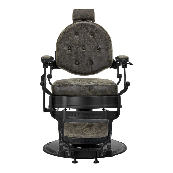 Fotel barberski Gabbiano President "Old Leather" zielony