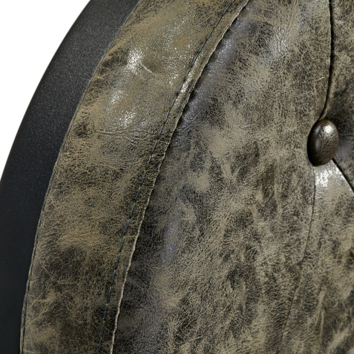 Fotel barberski Gabbiano President "Old Leather" zielony