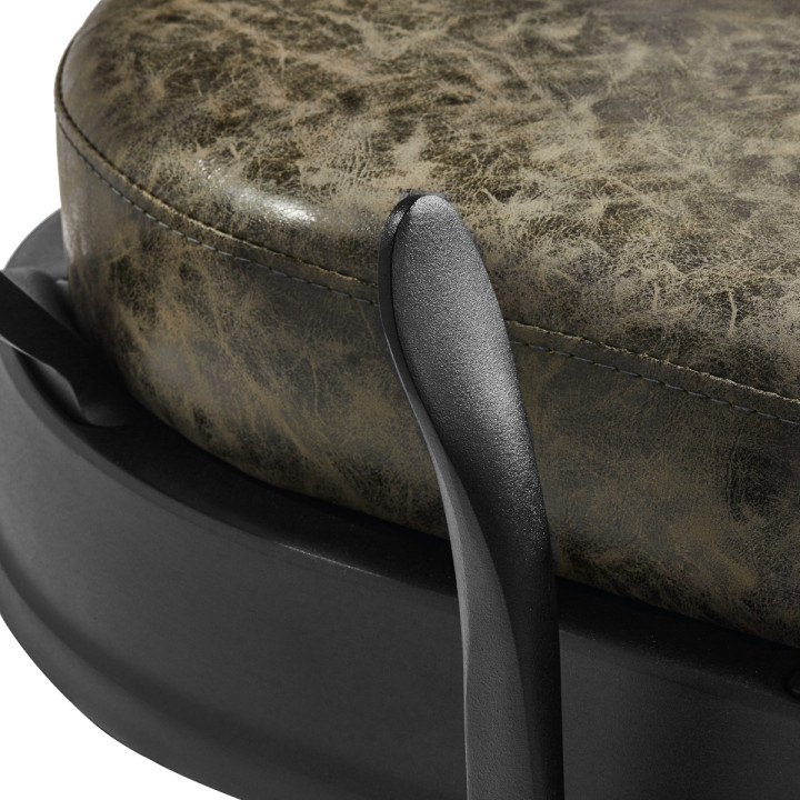 Fotel barberski Gabbiano President "Old Leather" zielony