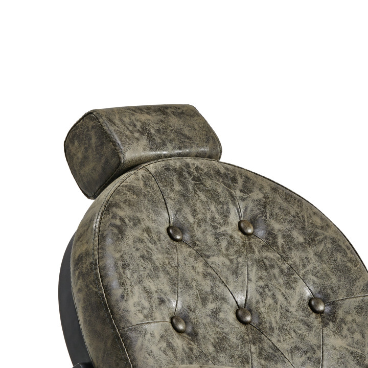 Fotel barberski Gabbiano President "Old Leather" zielony
