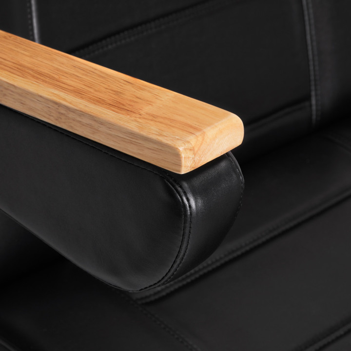 Fotel kosmetyczny elektryczny Sillon Lux 273b 3 silniki z taboretem 304 czarny
