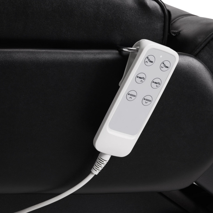 Fotel kosmetyczny elektryczny Sillon Lux 273b 3 silniki z taboretem 304 czarny