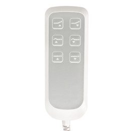 Fotel kosmetyczny elektryczny Sillon Lux 273b 3 silniki z taboretem 304 biały