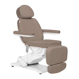 Fotel kosmetyczny elektryczny Sillon Classic 3 silniki brązowy