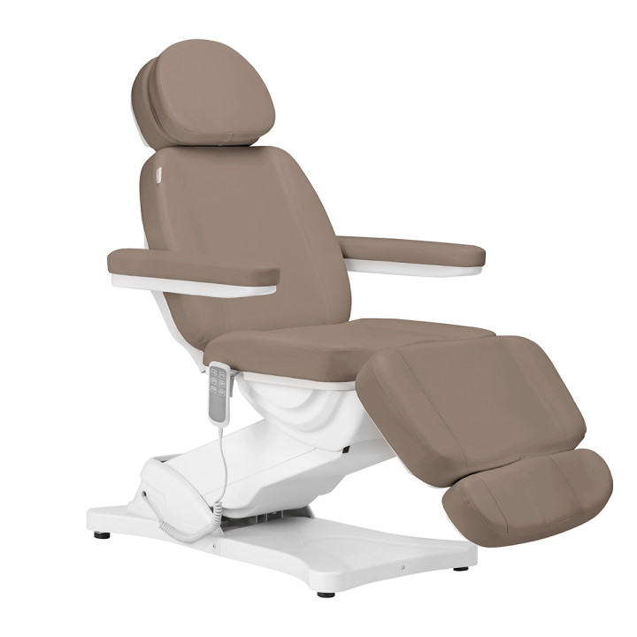Fotel kosmetyczny elektryczny Sillon Classic 3 silniki brązowy