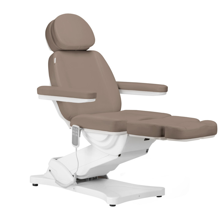 Fotel kosmetyczny elektryczny Sillon Classic 3 silniki brązowy