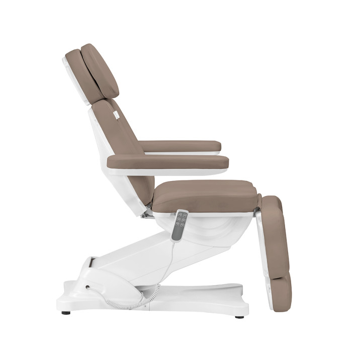 Fotel kosmetyczny elektryczny Sillon Classic 3 silniki brązowy