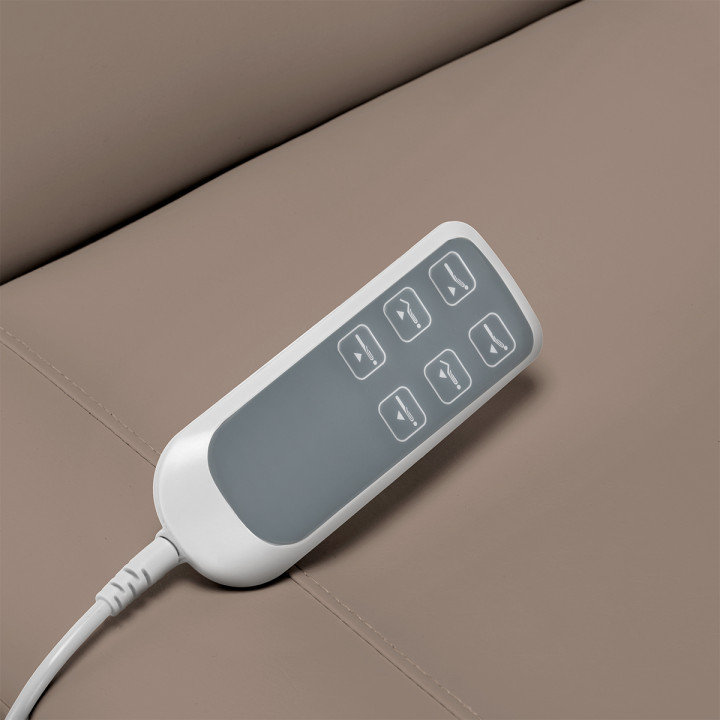 Fotel kosmetyczny elektryczny Sillon Classic 3 silniki brązowy