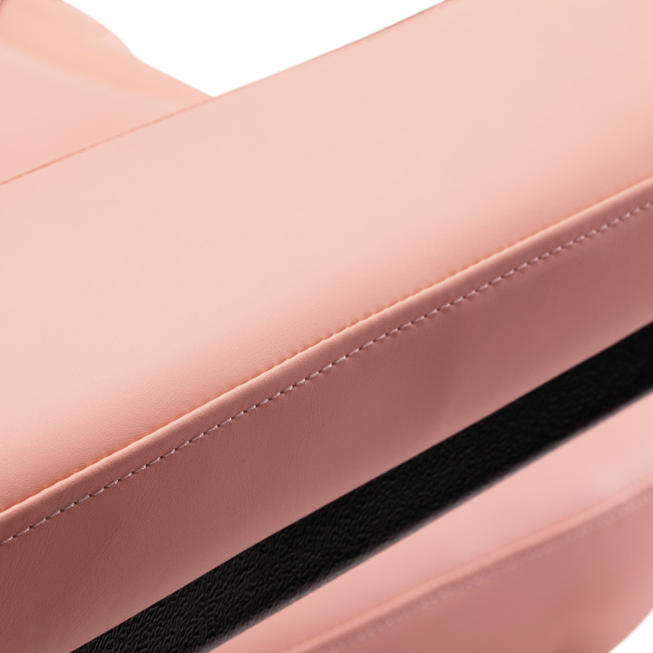 Fotel kosmetyczny elektryczny Sillon Classic 3 silniki różowy z czarną podstawą