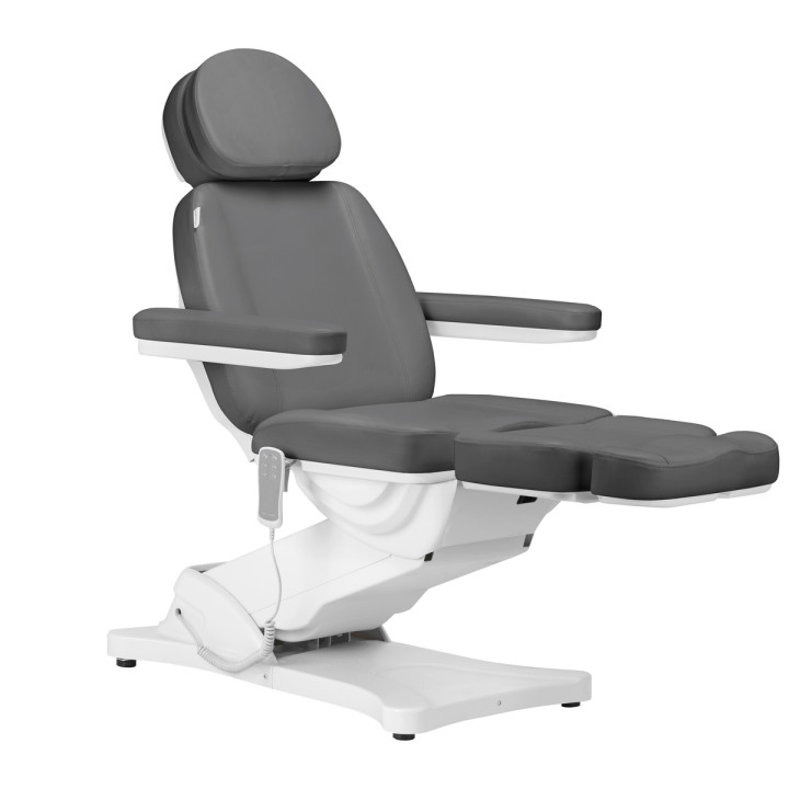Fotel kosmetyczny elektryczny Sillon Classic 3 silniki szary