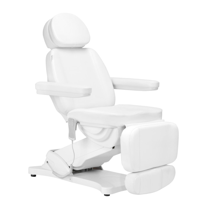 Fotel kosmetyczny elektryczny Sillon Classic 3 silniki biały