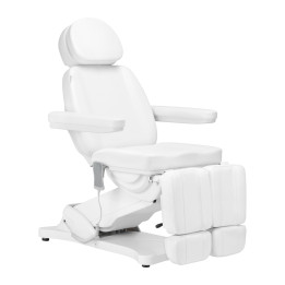 Fotel kosmetyczny do pedicure elektryczny Sillon Classic 2 silniki biały
