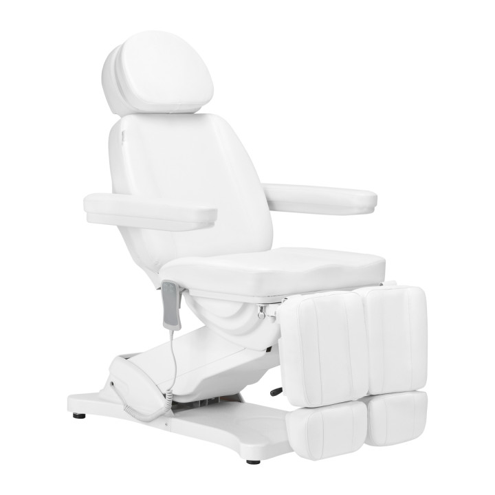 Fotel kosmetyczny do pedicure elektryczny Sillon Classic 2 silniki biały