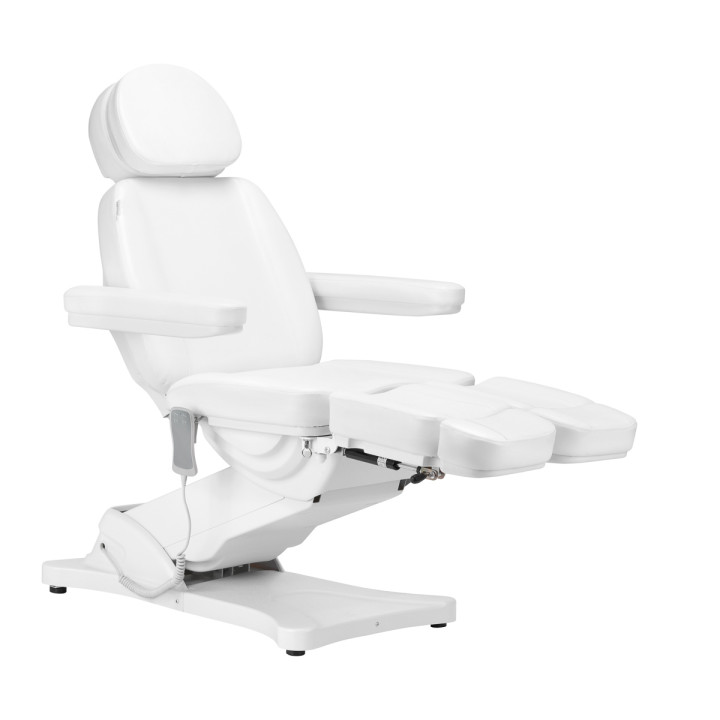 Fotel kosmetyczny do pedicure elektryczny Sillon Classic 2 silniki biały