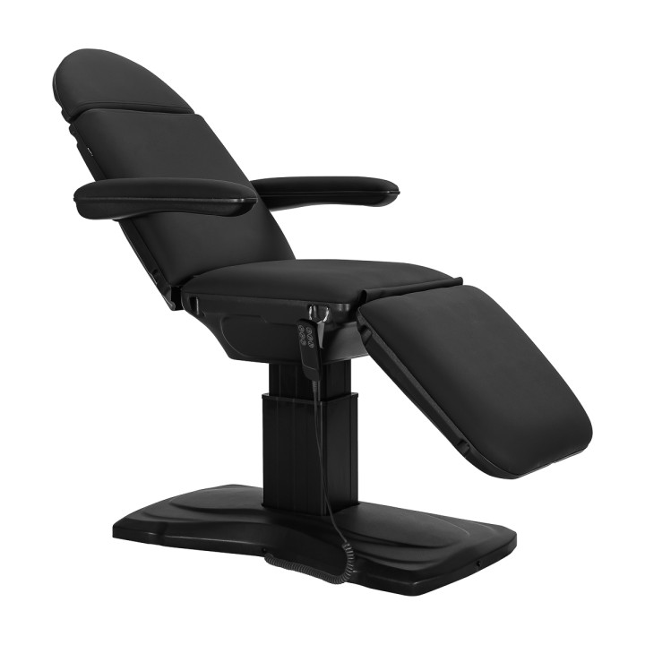 Fotel kosmetyczny elektryczny Sillon Eclipse 3 silniki czarny