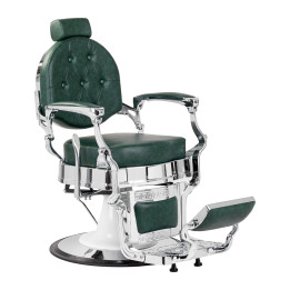 Fotel barberski Gabbiano President zielony